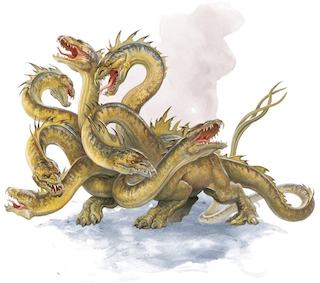 Hydra from DnD, by Wizards of the Coast