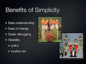 Slide from Simple Made Easy: Benefits of Simplicity, t=00:21:30